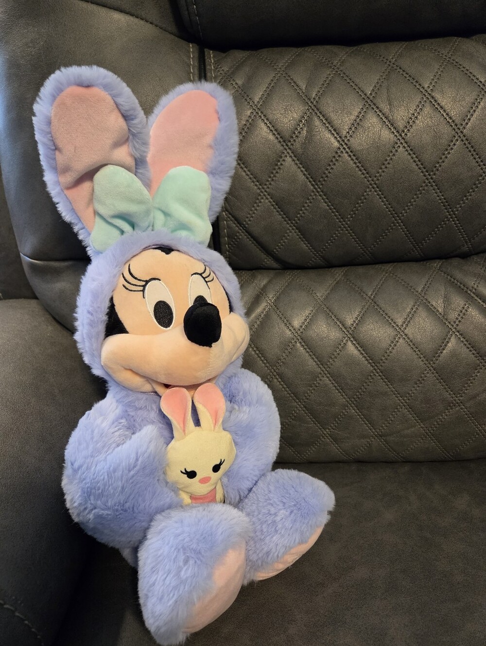 Disney Mickey Minnie Pooh Easter Bunny Plushes
